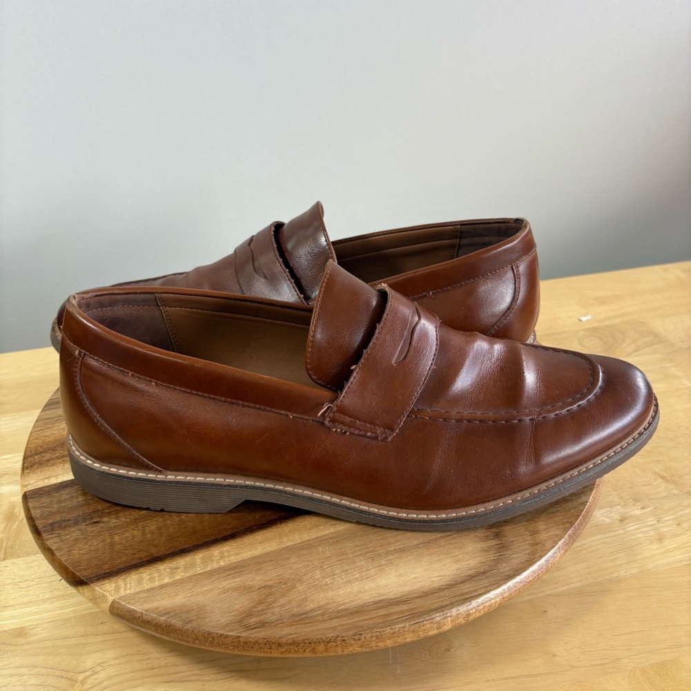 Steve Madden Nyles PU Size 12 Loafers Brown - Picture 6 of 9